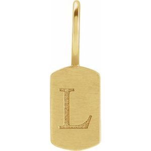 17.63x6 mm Engravable Dog Tag Charm/Pendant