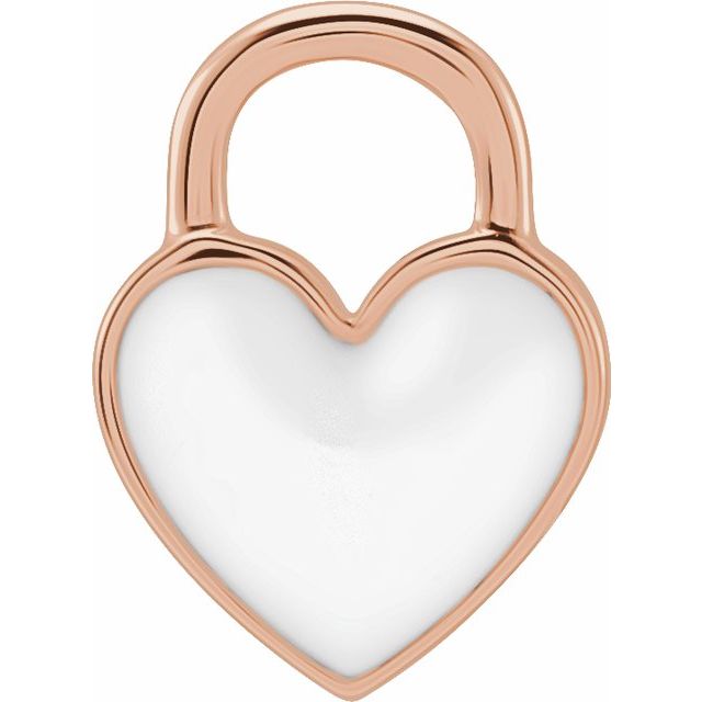 Enamel Heart Pendant