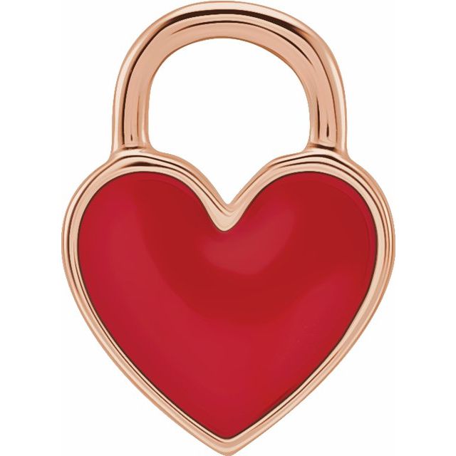 Enamel Heart Pendant