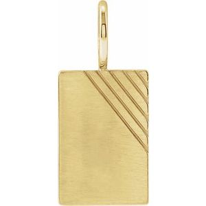 Engravable Dog Tag Charm/Pendant
