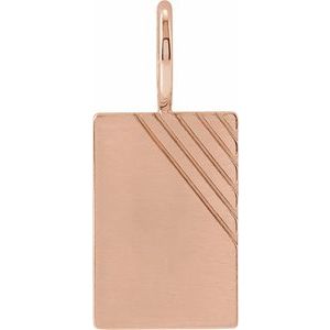 Engravable Dog Tag Charm/Pendant