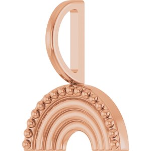 13.5x12 mm Rainbow Charm/Pendant