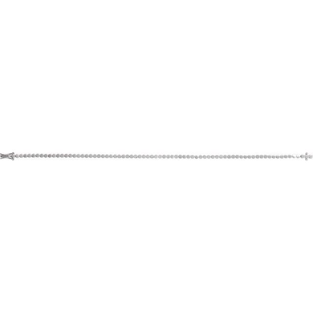 Geometric Line 7" Bracelet Sterling Silver
