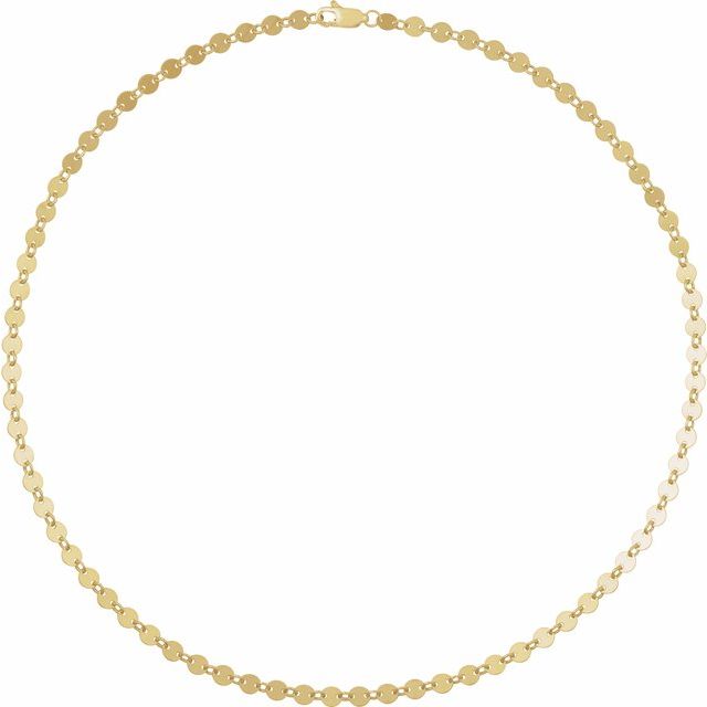 Gold Filled Mirror Chain Bracelet