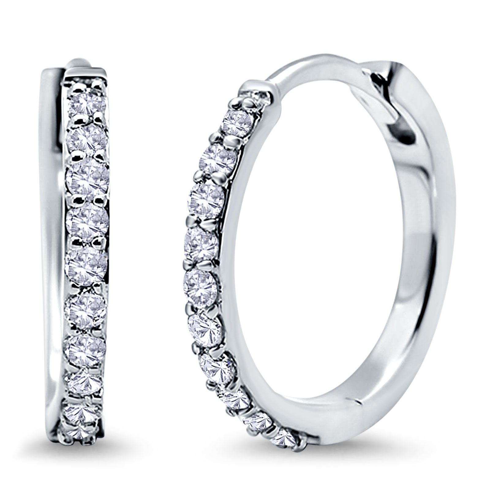 Diamond Huggie Earrings