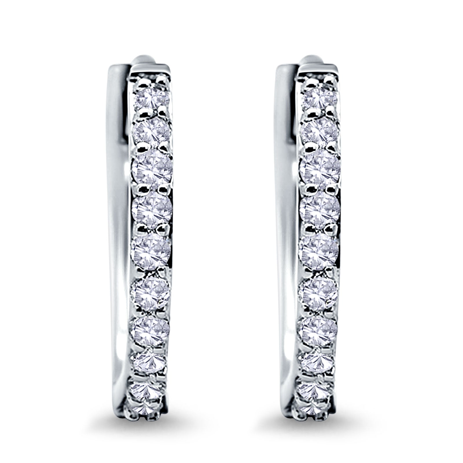 Diamond Huggie Earrings