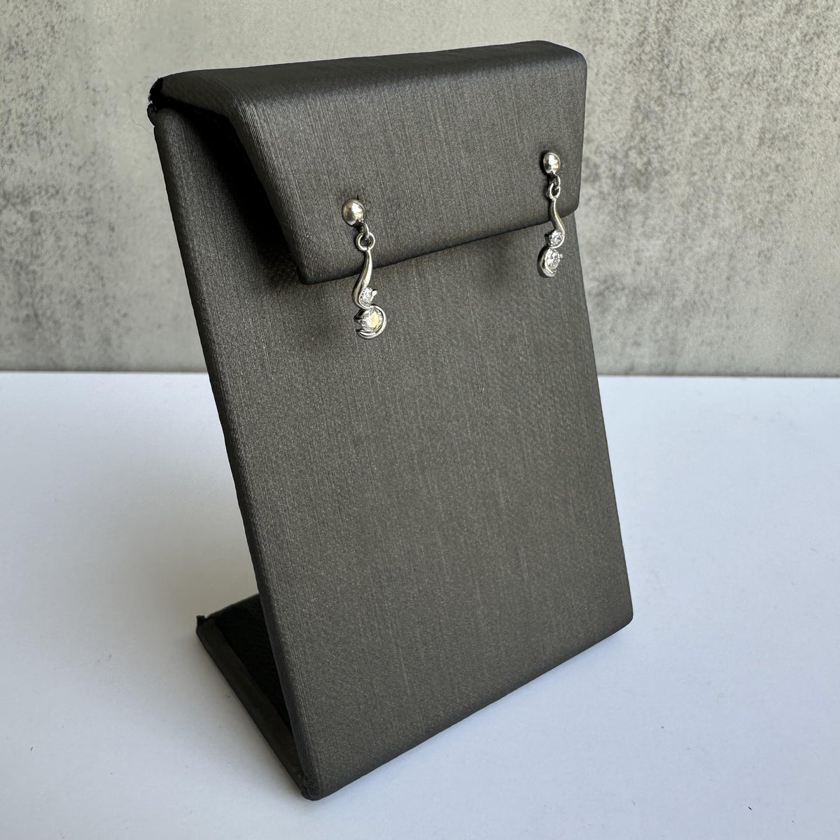 Platinum Diamond Dangle Earrings 0.24ctw GH SI New