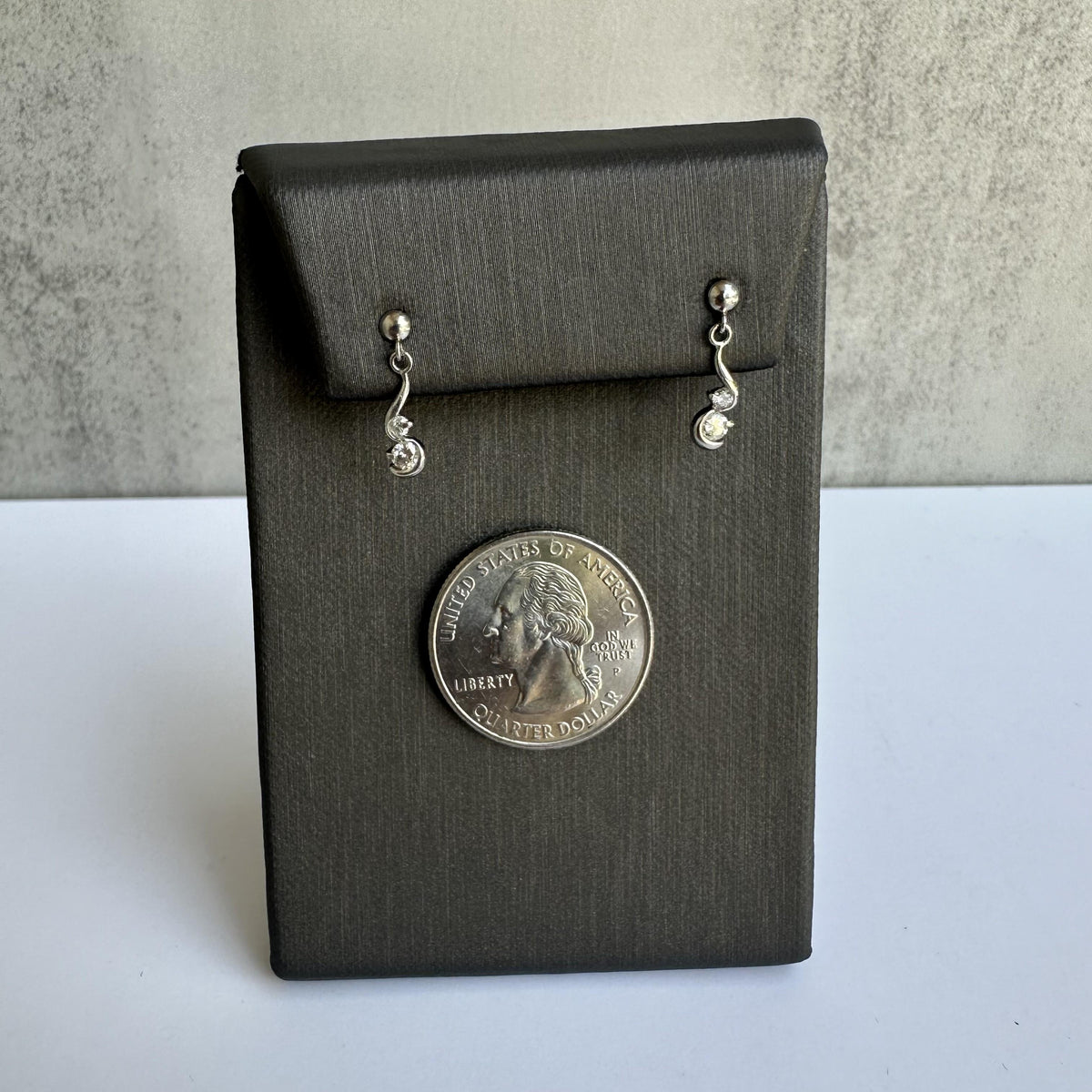 Platinum Diamond Dangle Earrings 0.24ctw GH SI New