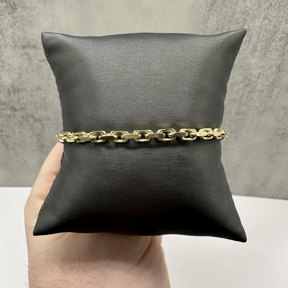 Anchor Link Bracelet 14kt Yellow Gold 8in 3.6mm 13g Solid New