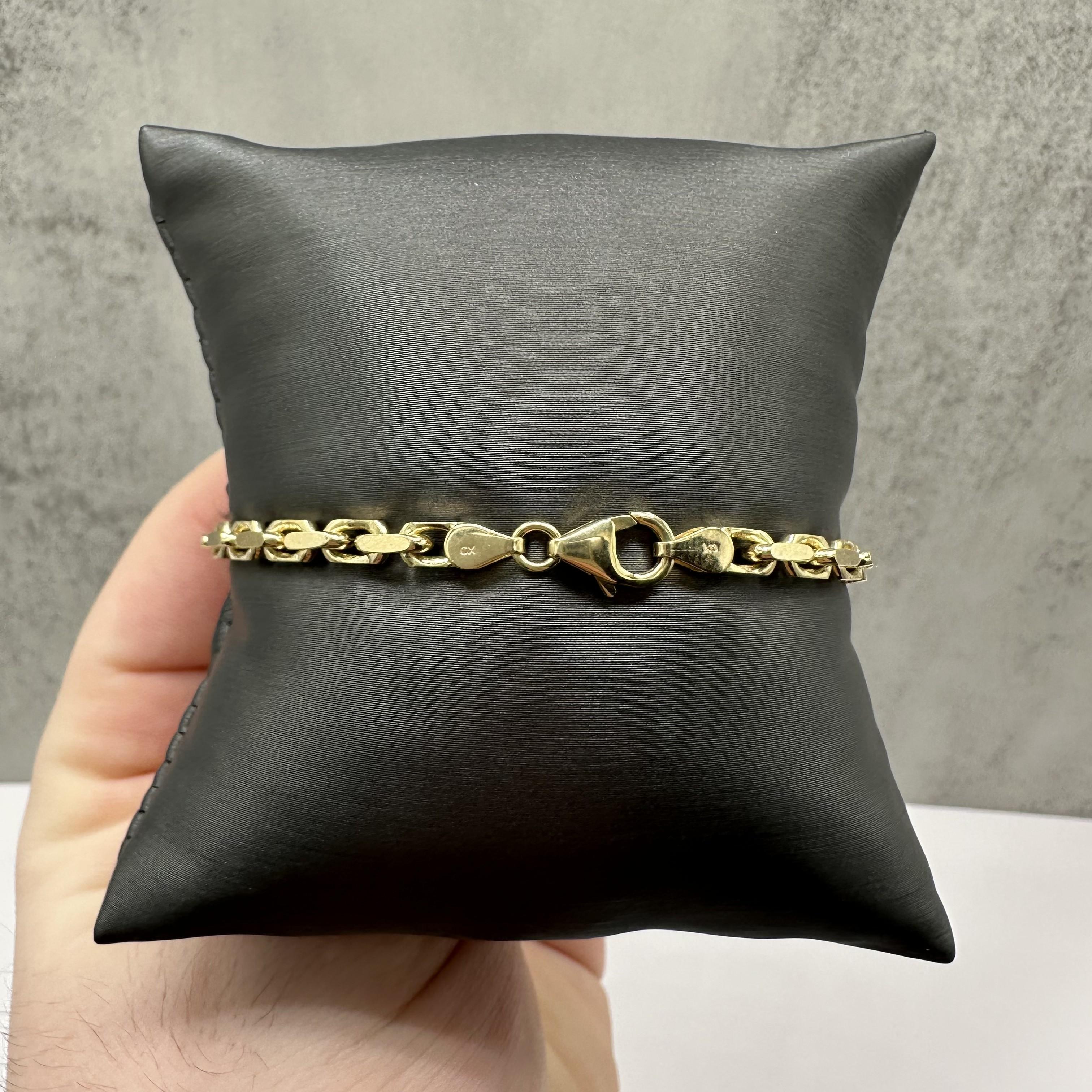 Anchor Link Bracelet 14kt Yellow Gold 8in 3.6mm 13g Solid New