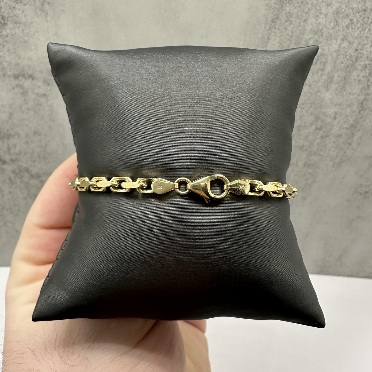 Anchor Link Bracelet 14kt Yellow Gold 8in 3.6mm 13g Solid New