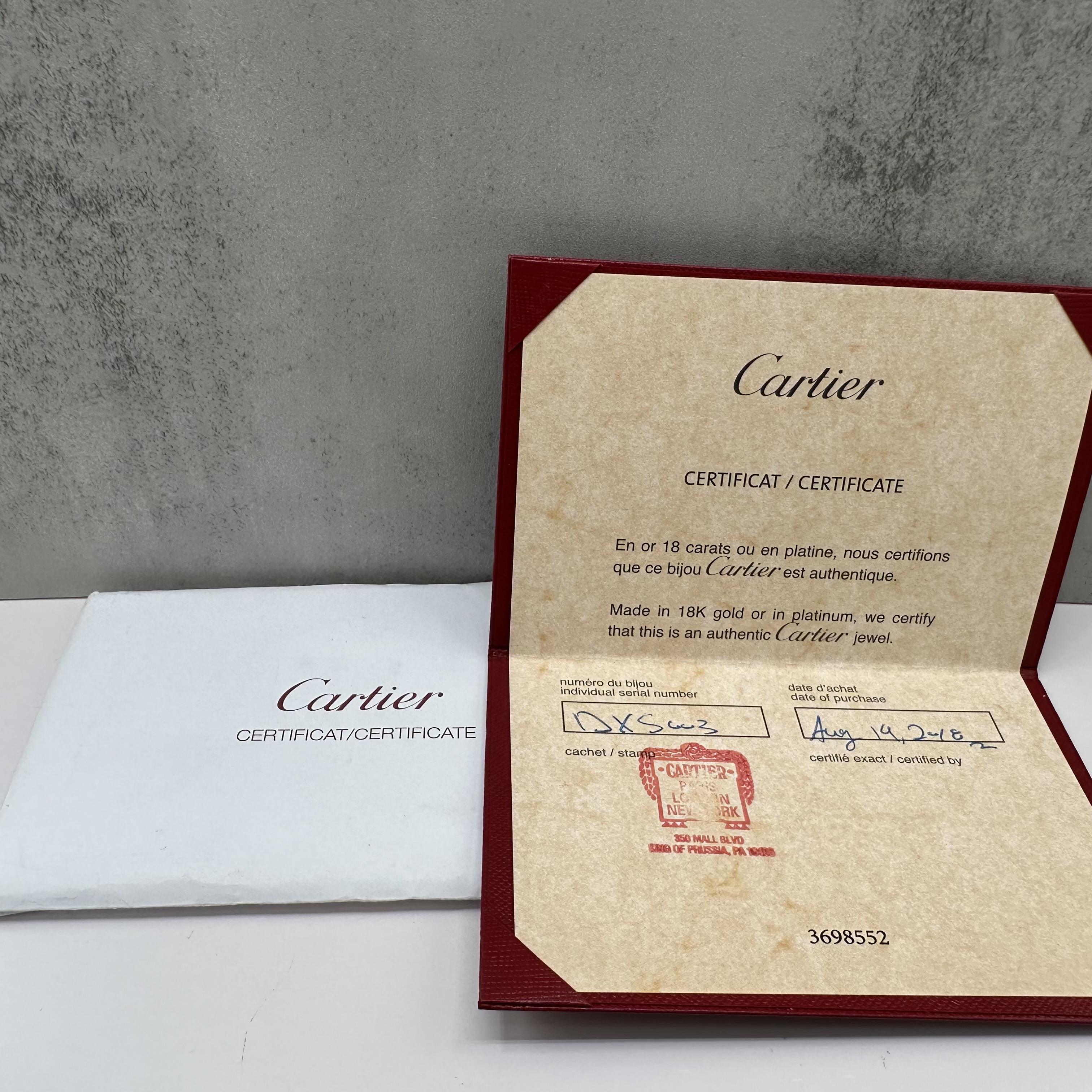 Designer Cartier 1895 Wedding Band 18kt Yellow Gold Size 59 With Papers