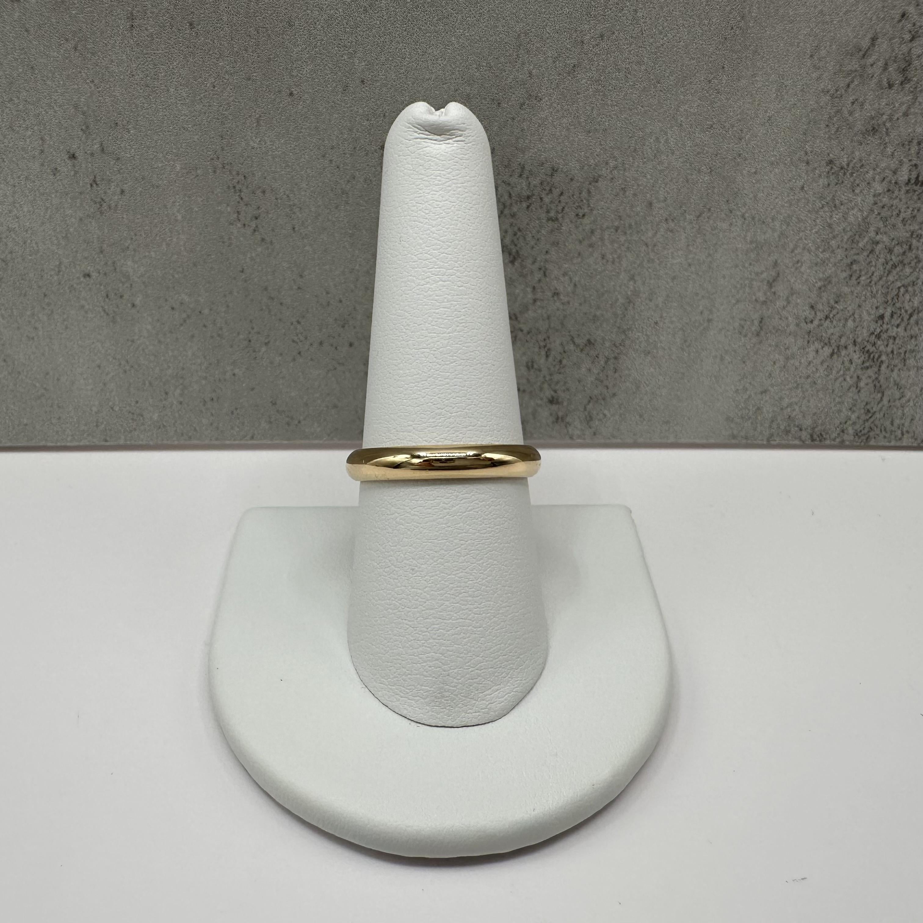 Designer Cartier 1895 Wedding Band 18kt Yellow Gold Size 59 With Papers