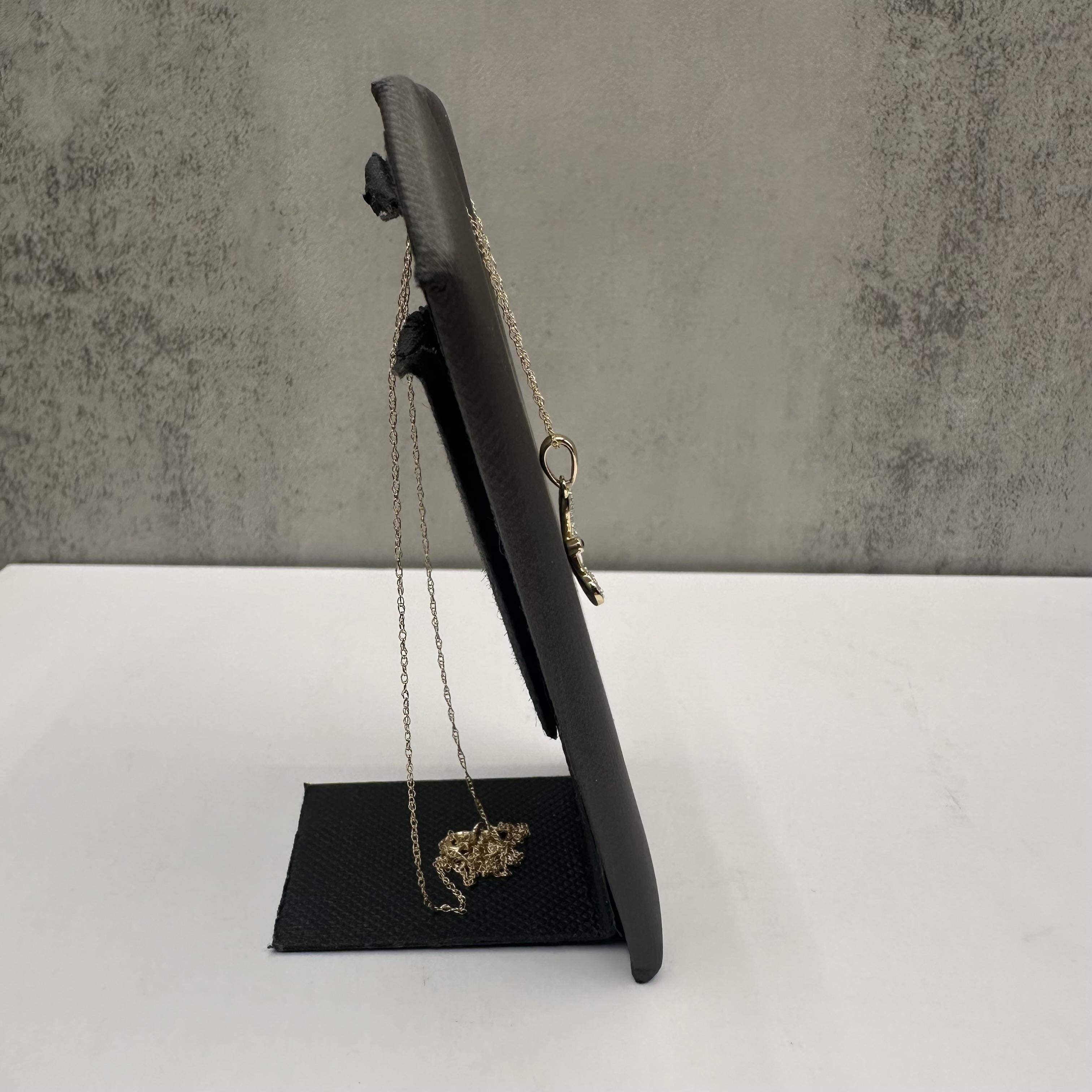 Diamond and Ruby Dragonfly Necklace in 10kt Yellow Gold – 0.15ctw Diamonds, New