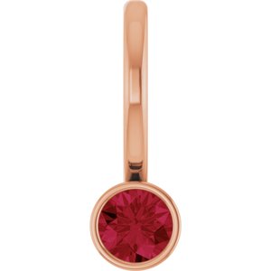 Lab-Grown Ruby Charm/Pendant
