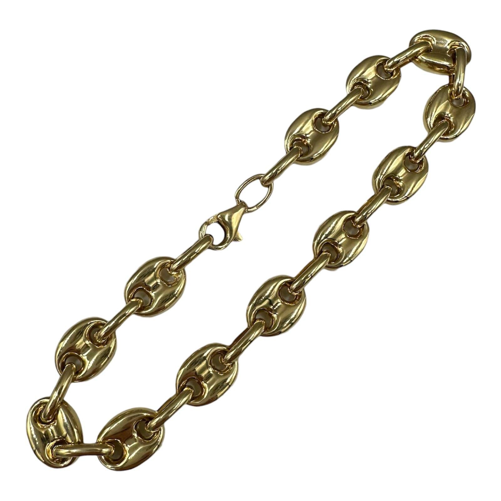 Puff Bracelet 14kt Yellow Gold 7.25in 7.5mm 6g Hollow New