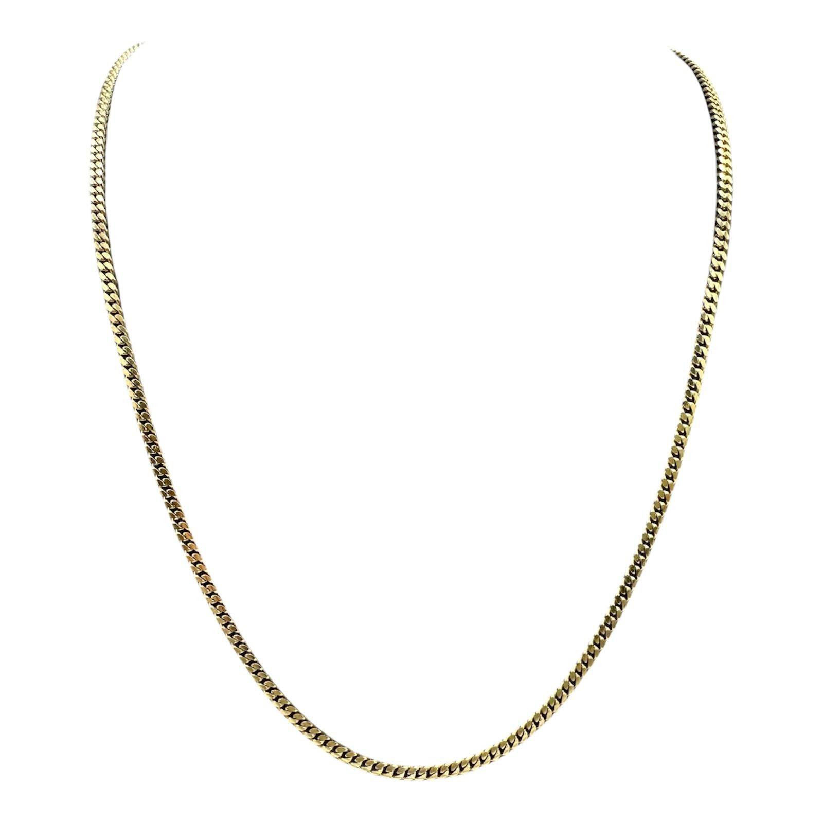 Cuban Chain Necklace 14kt Yellow Gold 22in 2.5mm 11.4g New