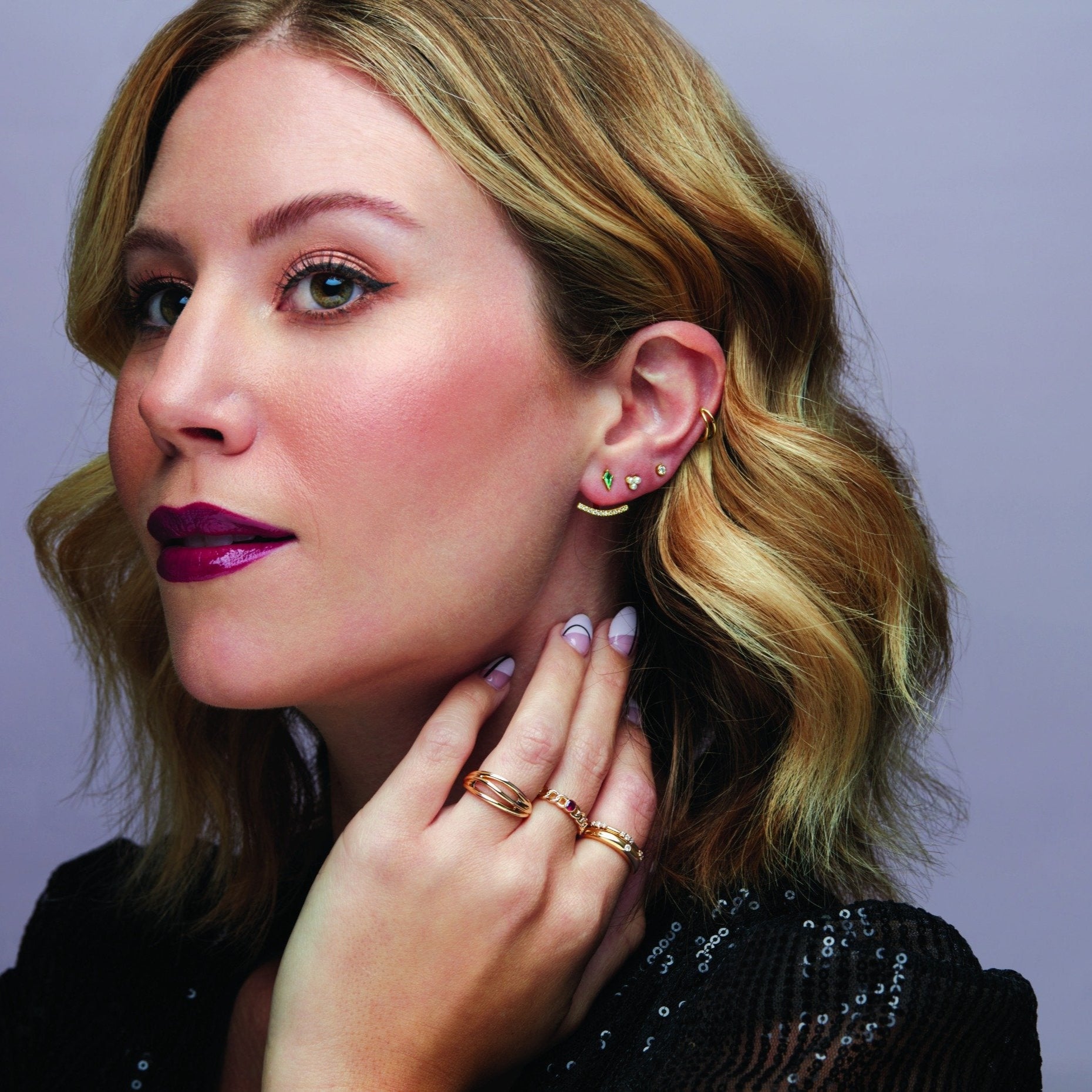 14K White 1/8 CTW Natural Diamond Stackable Ring