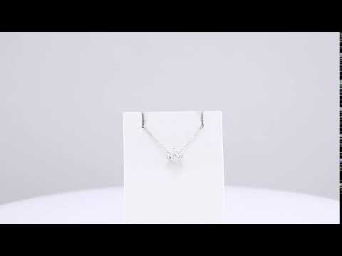 Princess Cut Diamond Solitaire Necklace