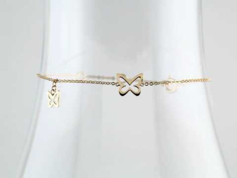 gold butterfly bracelet