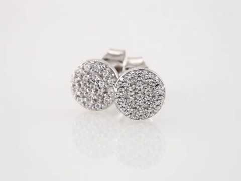 diamond cluster studs