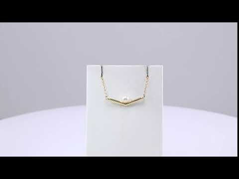Pearl V-Bar Necklace