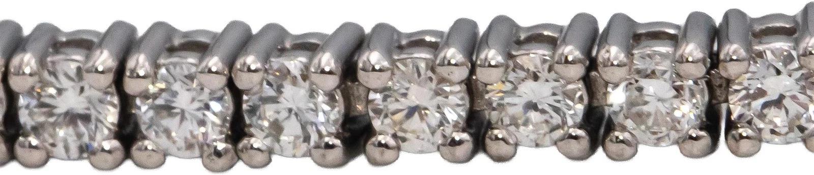 14K White Gold Natural Diamond Tennis Bracelet 2.10ct GH VS SI 7in