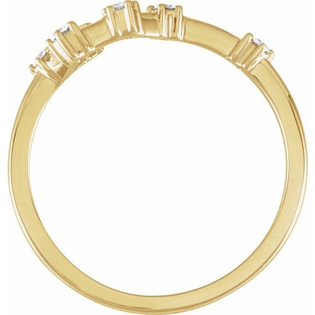 14K Yellow 1/6 CTW Natural Diamond Taurus Constellation Ring