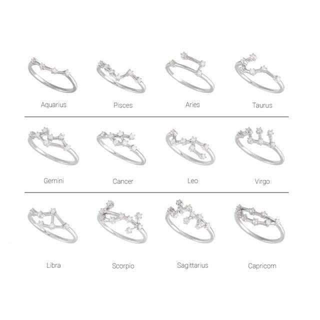 14K Rose 1/6 CTW Natural Diamond Taurus Constellation Ring