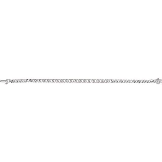 14K White 1/2 CTW Natural Diamond Link 7 1/4" Bracelet