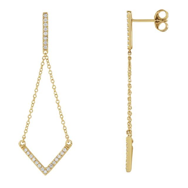 Diamond V Earrings