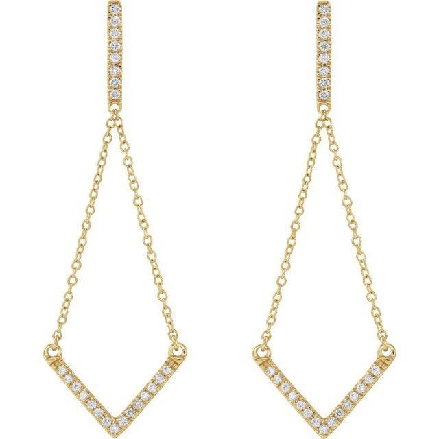 Diamond V Earrings