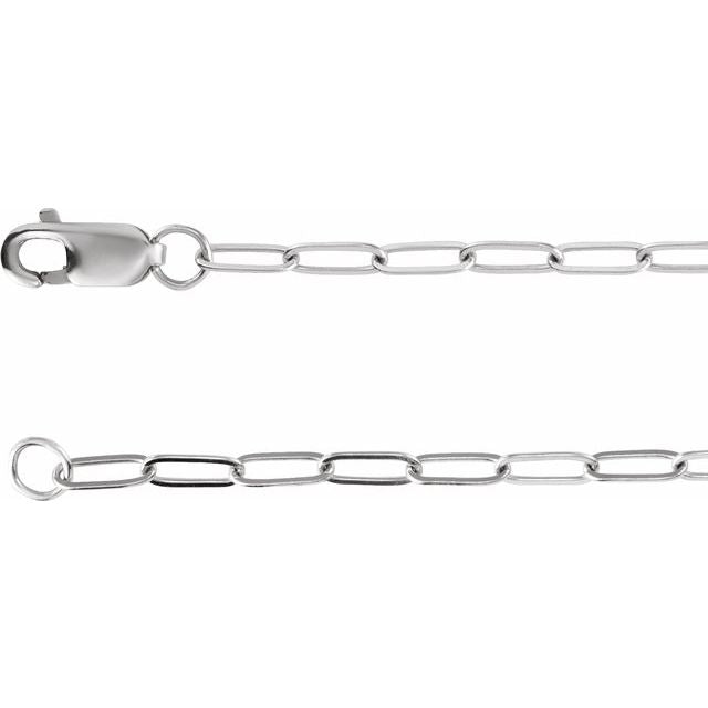 14K White .03 Natural Diamond Cross Charm 7" Bracelet