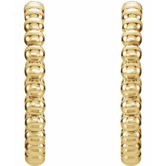 Beaded Hoop Earrings