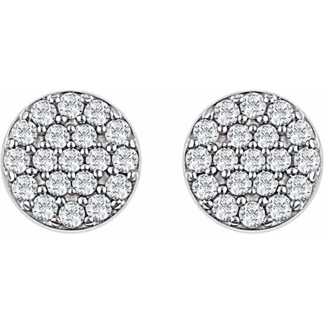 Round Cluster Earrings