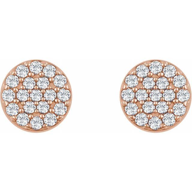 diamond cluster studs
