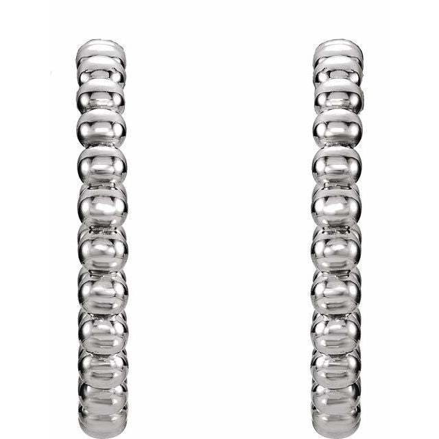 Beaded Hoop Earrings