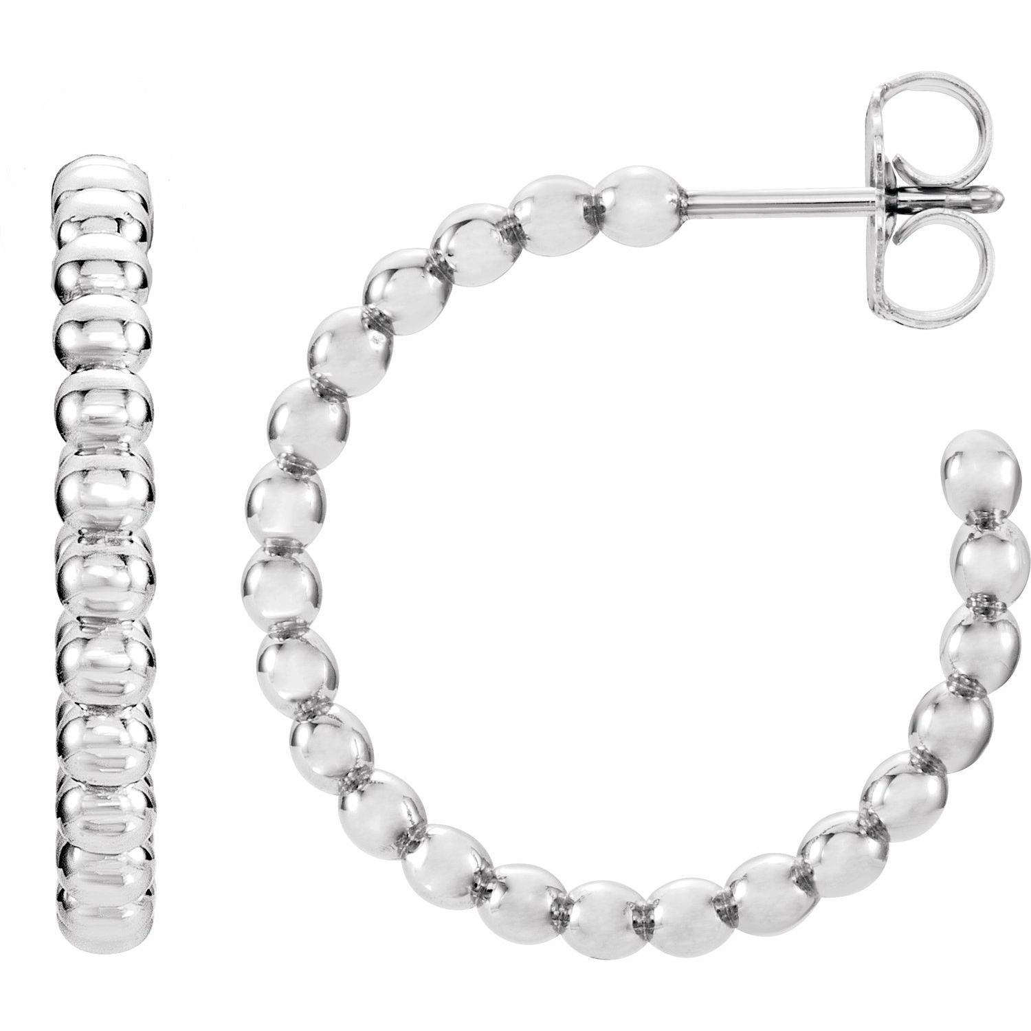 Beaded Hoop Earrings