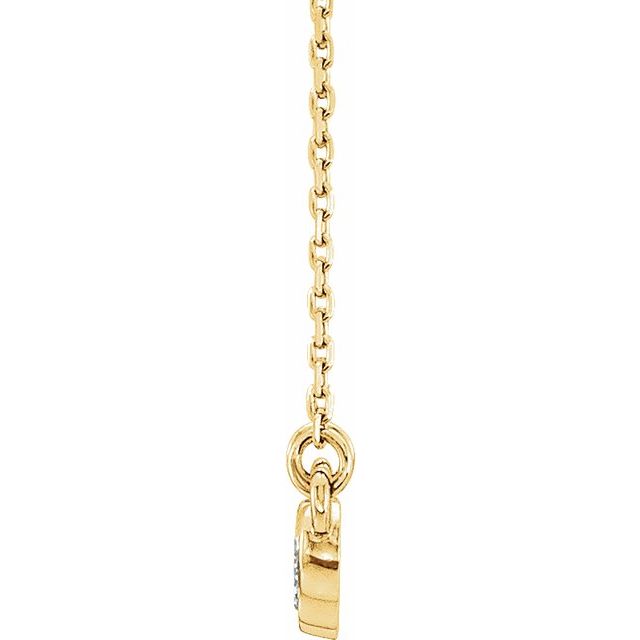 Diamond Bezel-Set Necklace