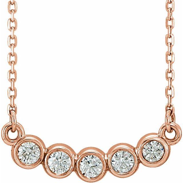 Diamond Bezel-Set Necklace
