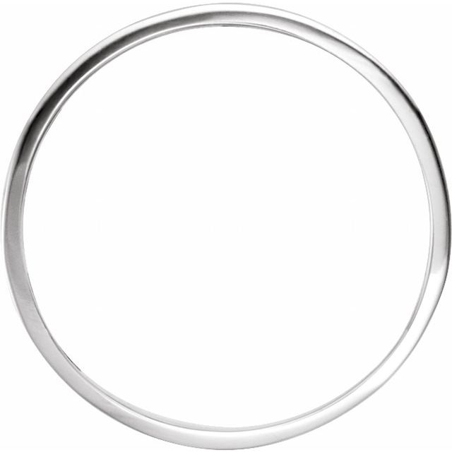 14K White Pierced Roman Numeral Date Ring