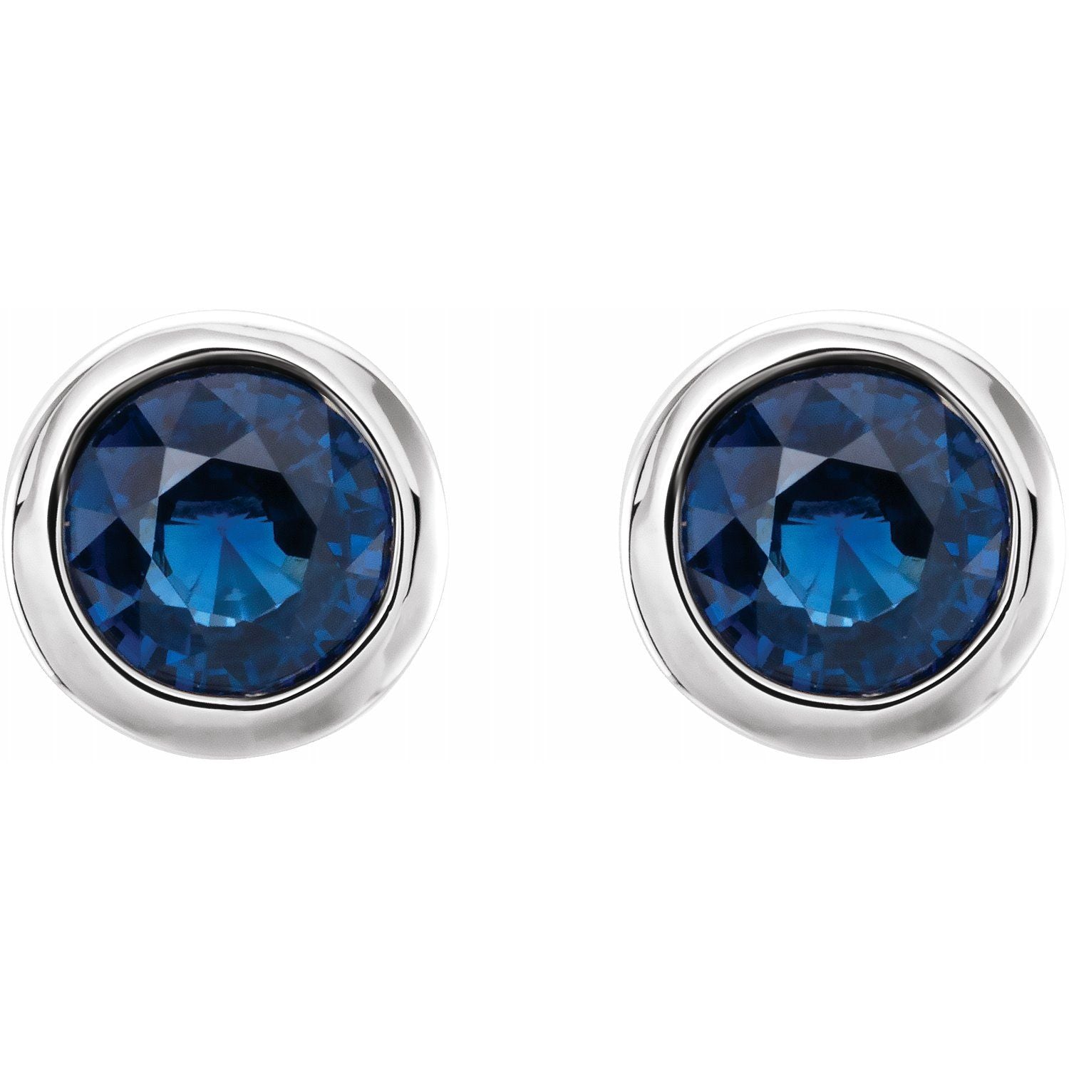 Gemstone Bezel-Set Earrings