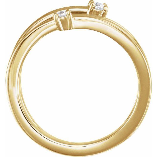 Two-Stone Bypass Ring