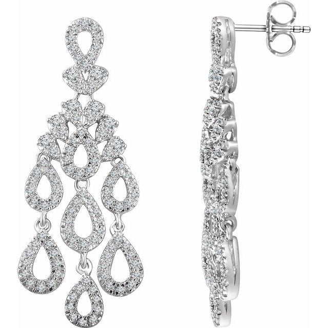 Diamond Chandelier Drop Earrings