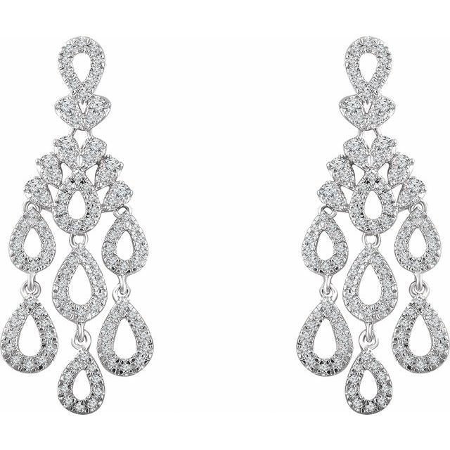 Diamond Chandelier Drop Earrings