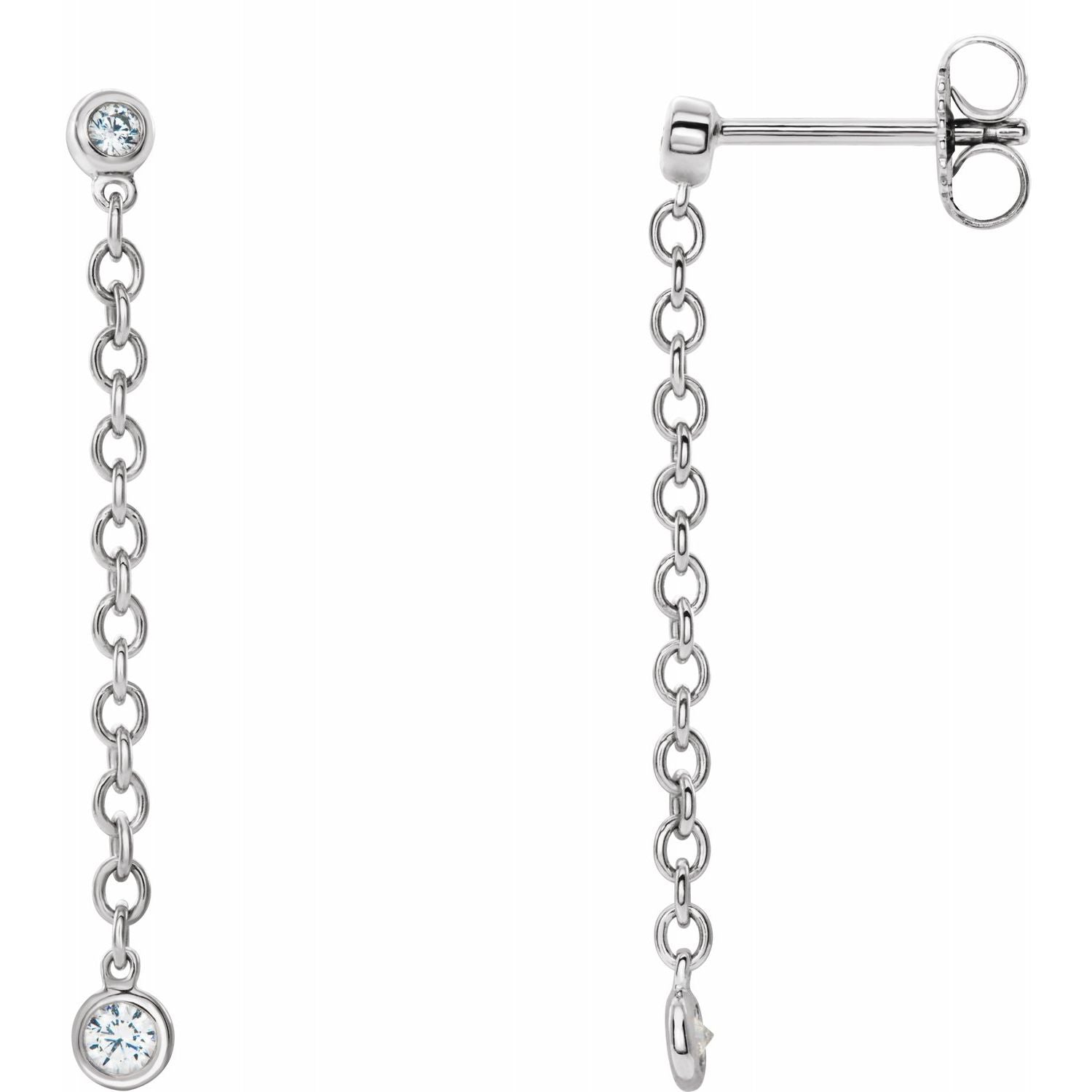 Diamond Chain Earrings