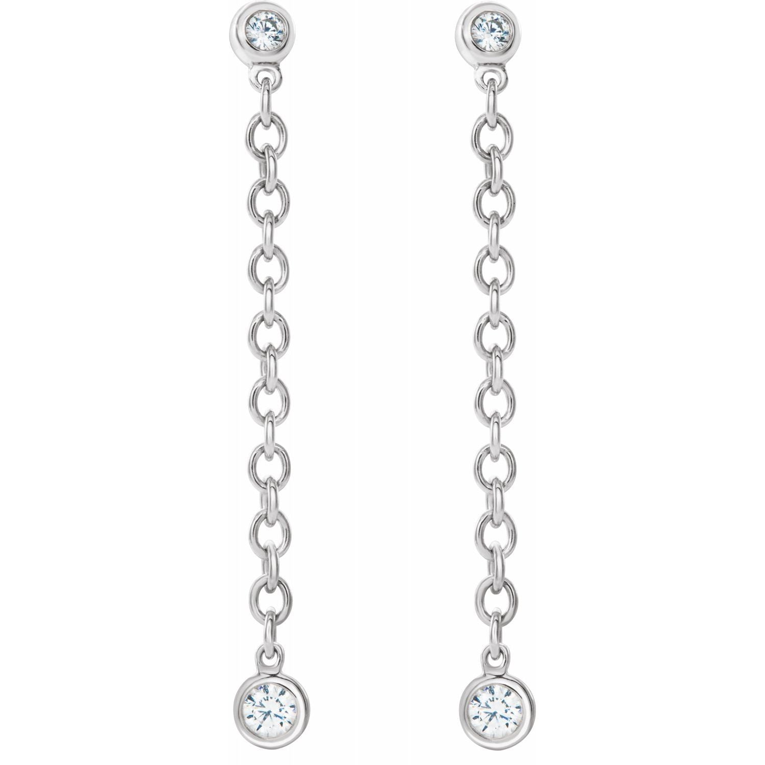 Diamond Chain Earrings