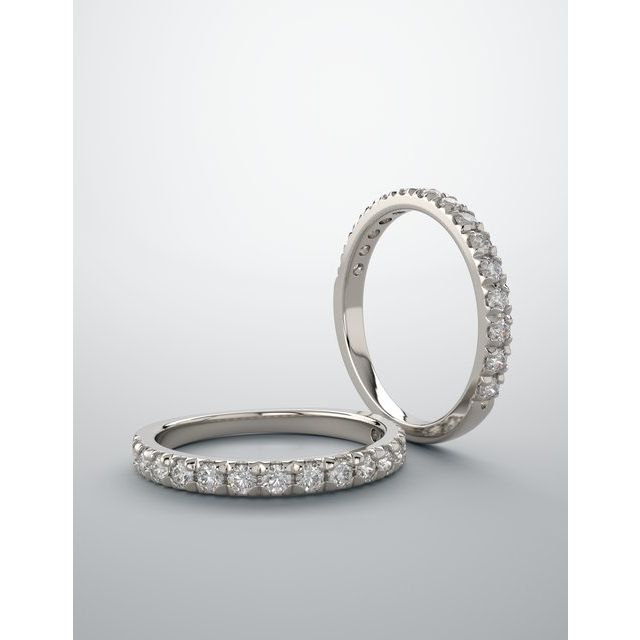 French Set Diamond Anniversary Ring