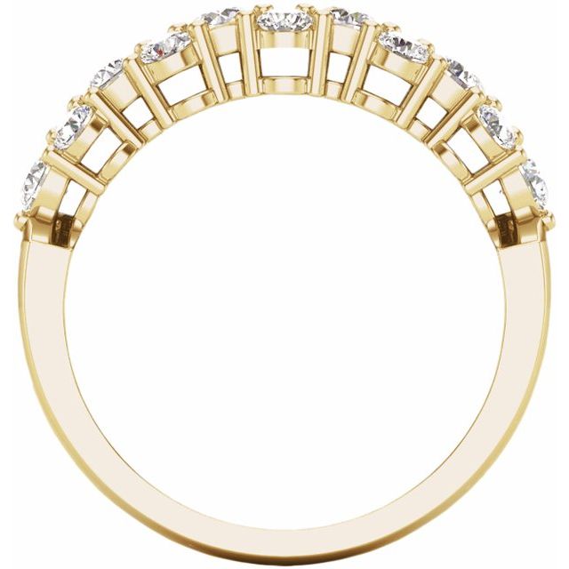 14K Yellow 1 CTW Natural Diamond Anniversary Band