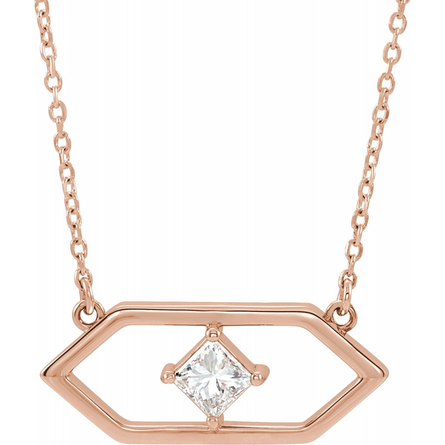 Diamond Geometric Necklace